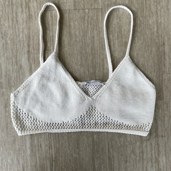ZARA CROCHET BRA TOP - Picture 1 of 2